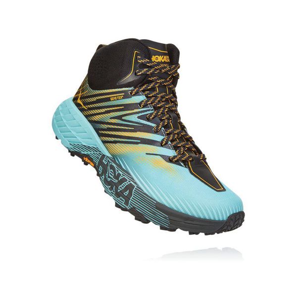 Hoka Speedgoat Mid-High 2 GTX Albastri Negrii Aurii | 796105-YZL