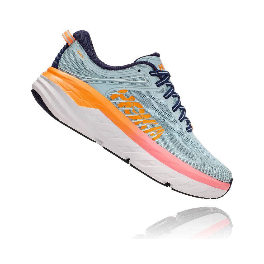 Hoka Bondi 7 Albastri Portocalii | 714603-WRJ