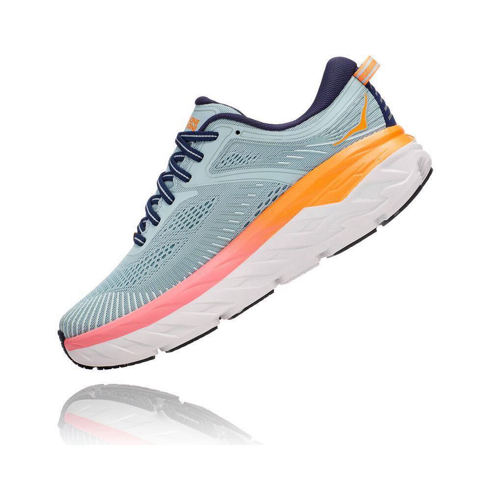 Hoka Bondi 7 Albastri Portocalii | 714603-WRJ