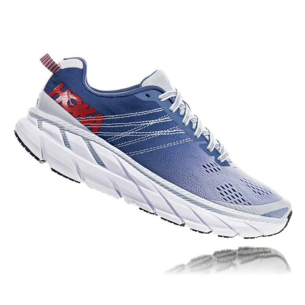 Hoka Clifton 6 Albastri Rosii | 359671-VRE