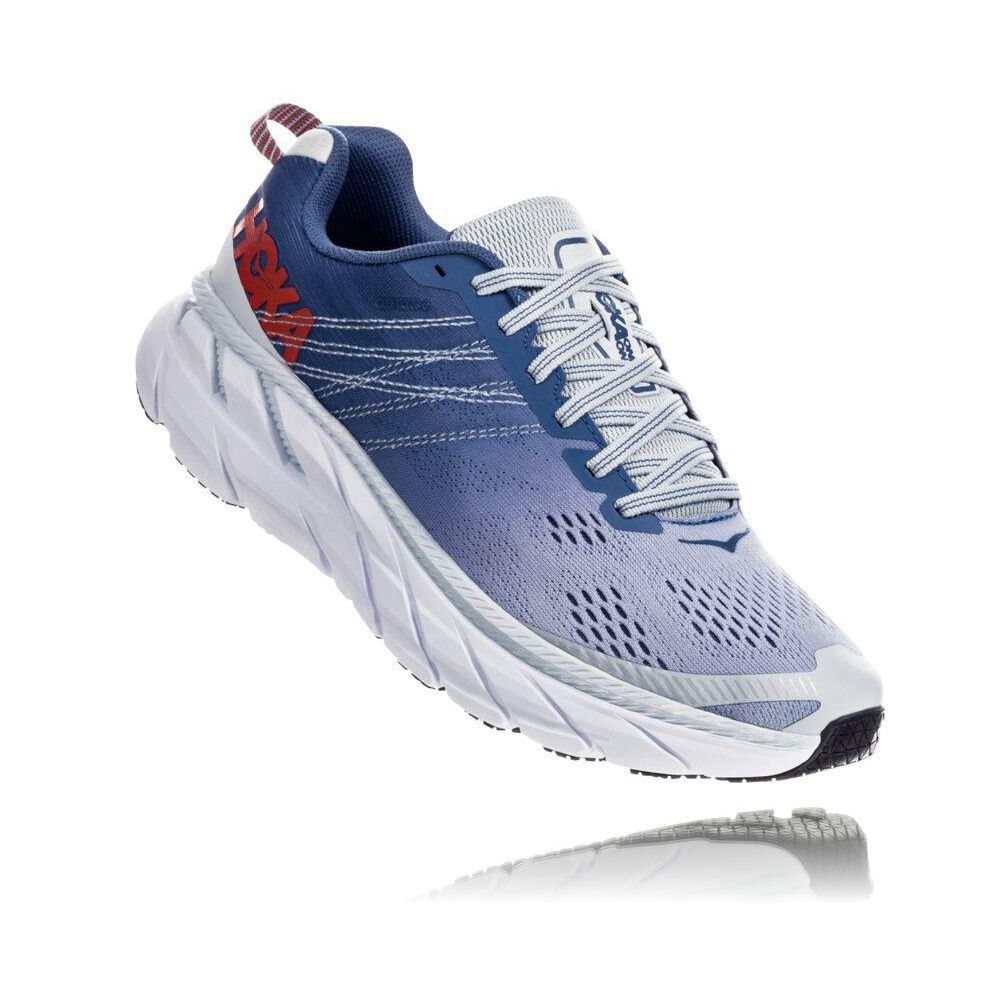 Hoka Clifton 6 Albastri Rosii | 359671-VRE