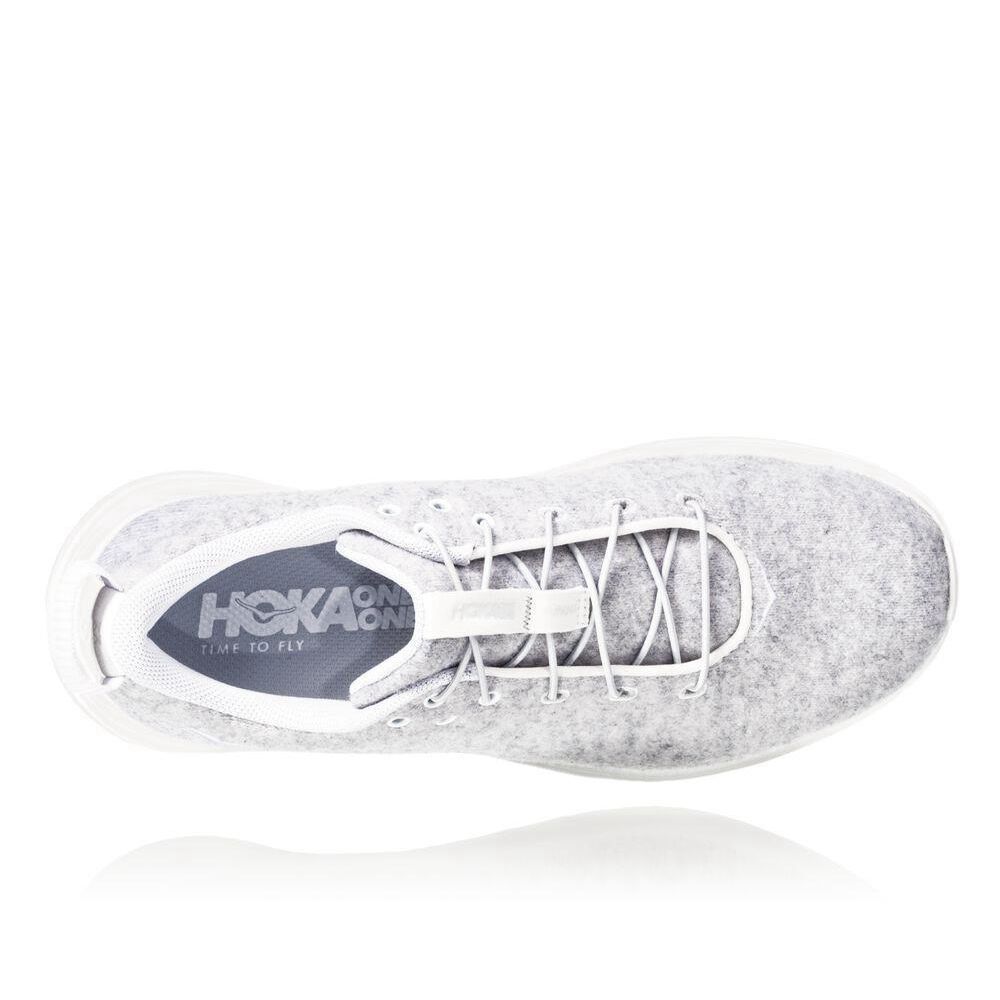 Hoka Hupana Flow Wool Gri | 193684-FZT