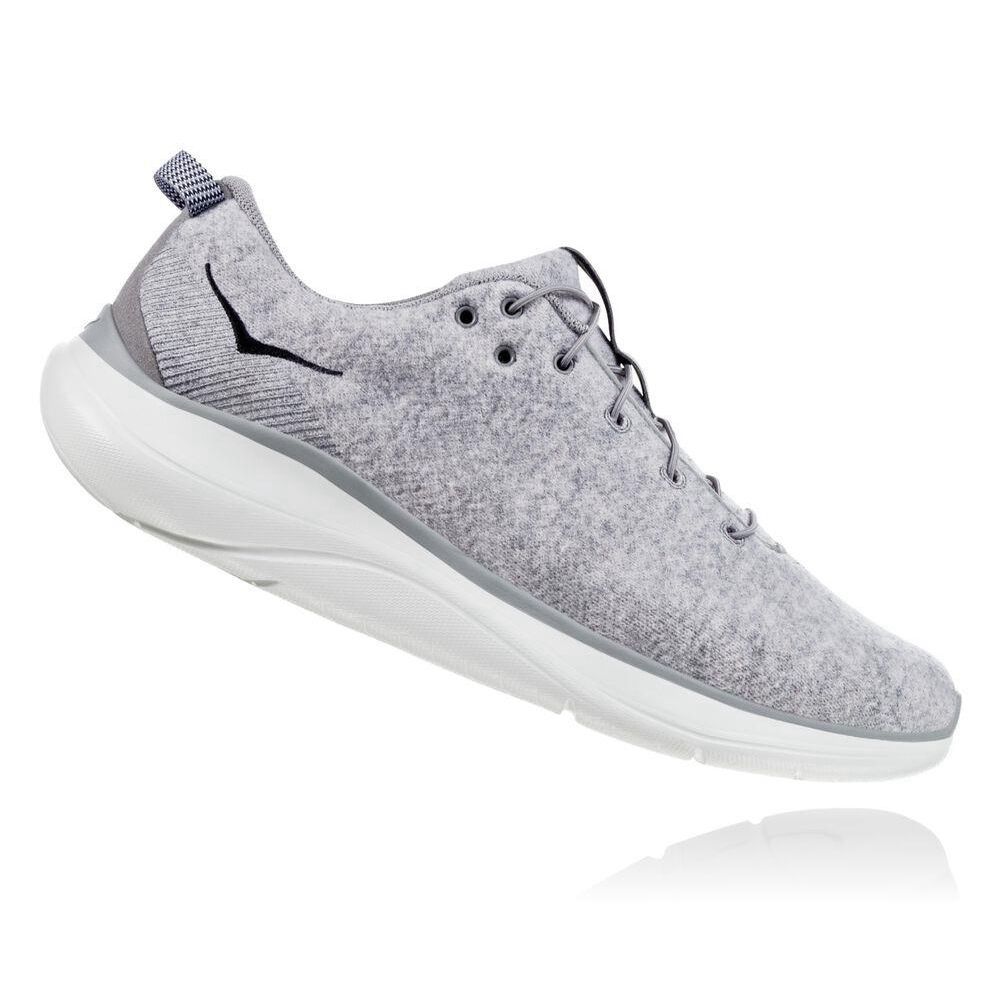 Hoka Hupana Flow Wool Gri | 284976-NDL