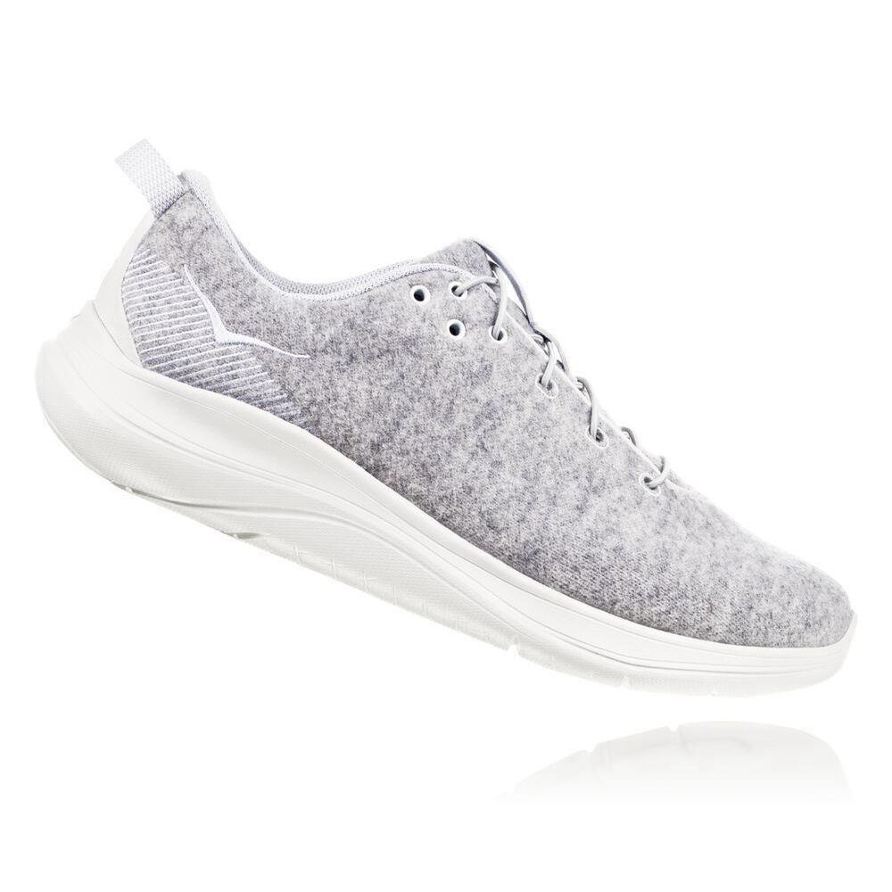 Hoka Hupana Flow Wool Gri | 473598-OMK