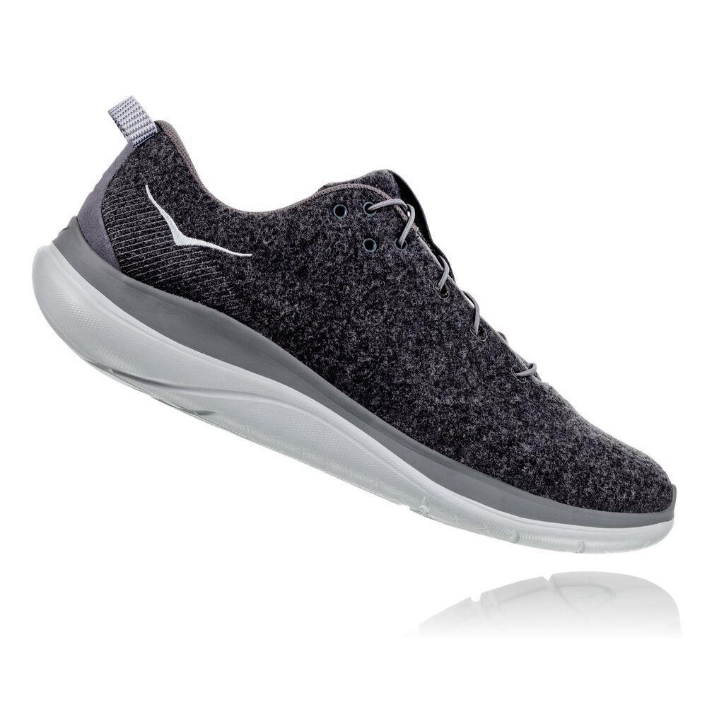 Hoka Hupana Flow Wool Gri Inchis | 085247-WSE