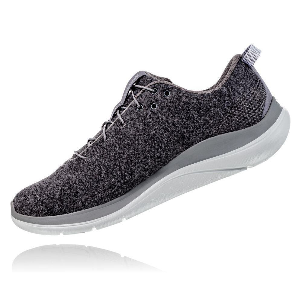 Hoka Hupana Flow Wool Gri Inchis | 085247-WSE