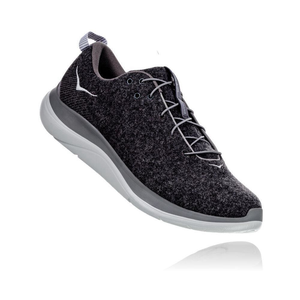 Hoka Hupana Flow Wool Gri Inchis | 085247-WSE