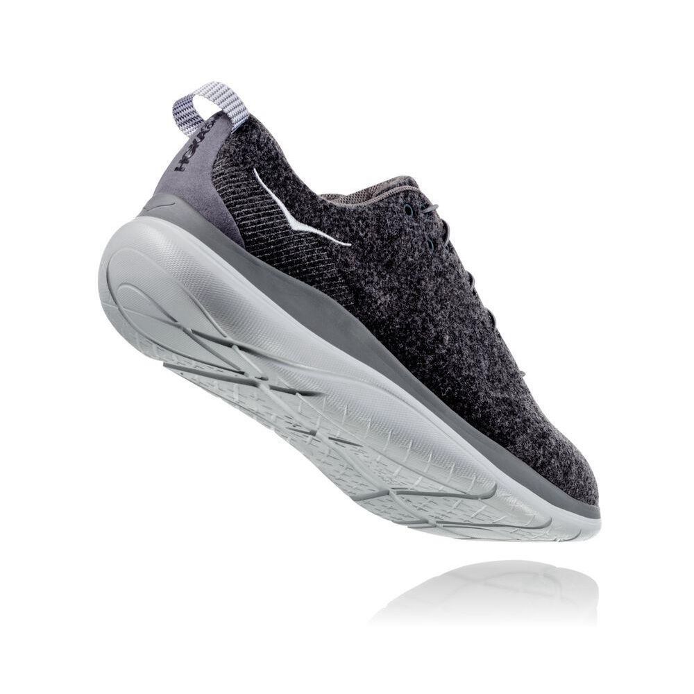 Hoka Hupana Flow Wool Gri Inchis | 312756-AFQ