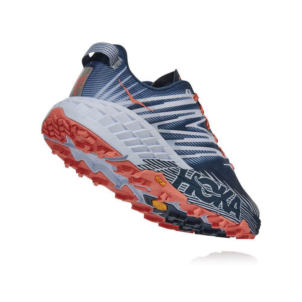 Hoka Speedgoat 4 Albastri Albi | 736581-LXK