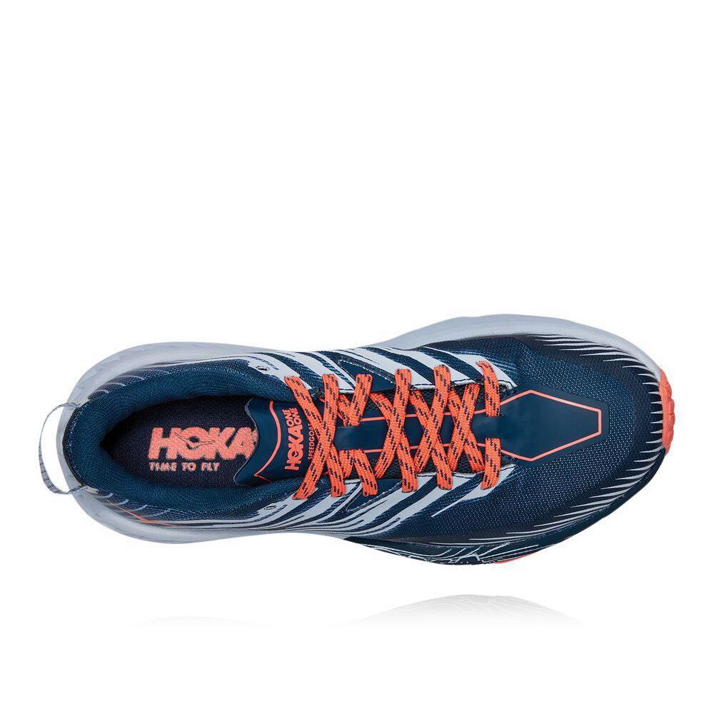 Hoka Speedgoat 4 Albastri Albi | 736581-LXK