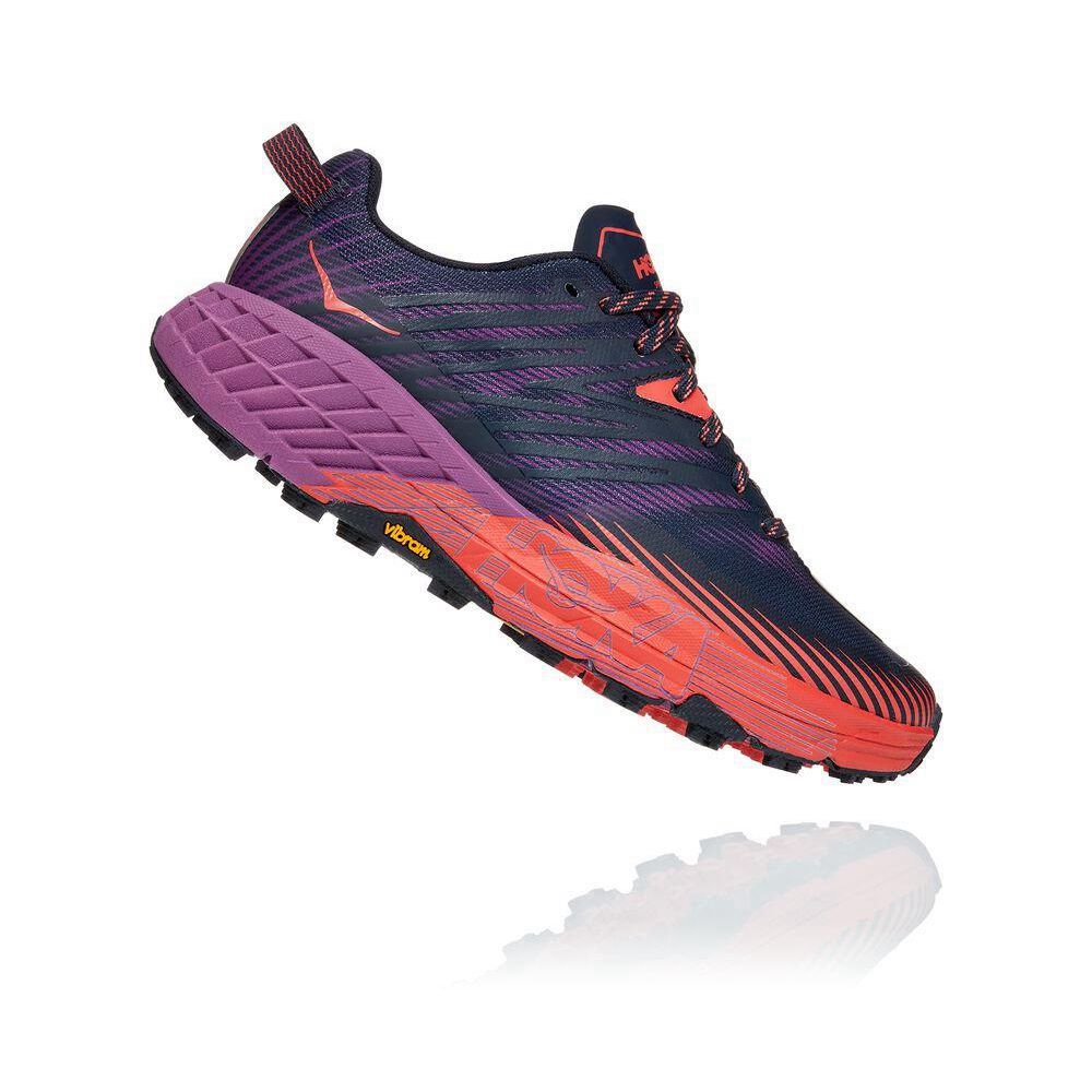 Hoka Speedgoat 4 Bleumarin Rosii Violet | 125930-SDK