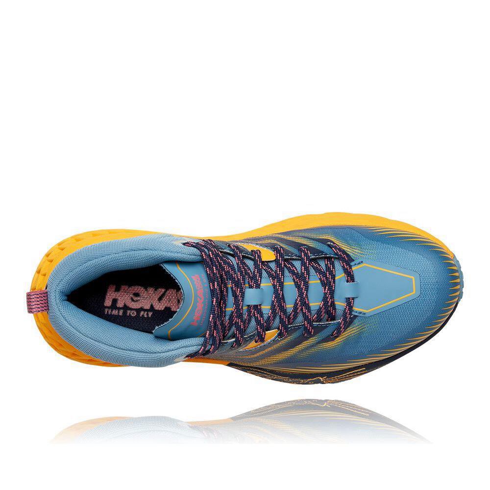 Hoka Speedgoat Mid-High 2 GTX Albastri Galbeni | 190764-QCY