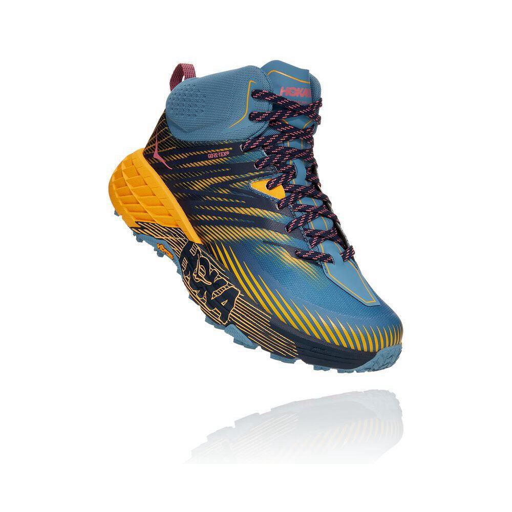 Hoka Speedgoat Mid-High 2 GTX Albastri Galbeni | 190764-QCY