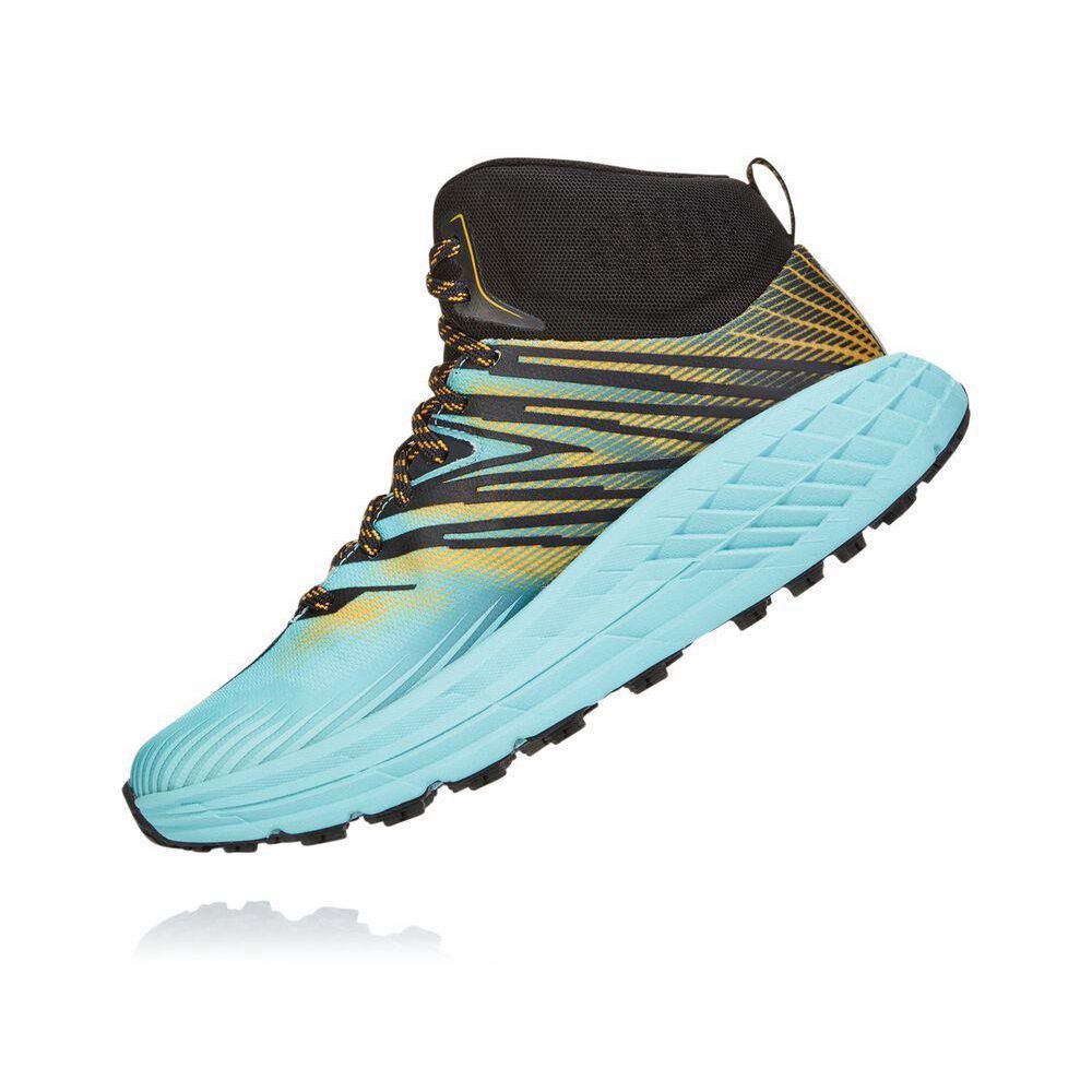 Hoka Speedgoat Mid-High 2 GTX Albastri Negrii Aurii | 796105-YZL