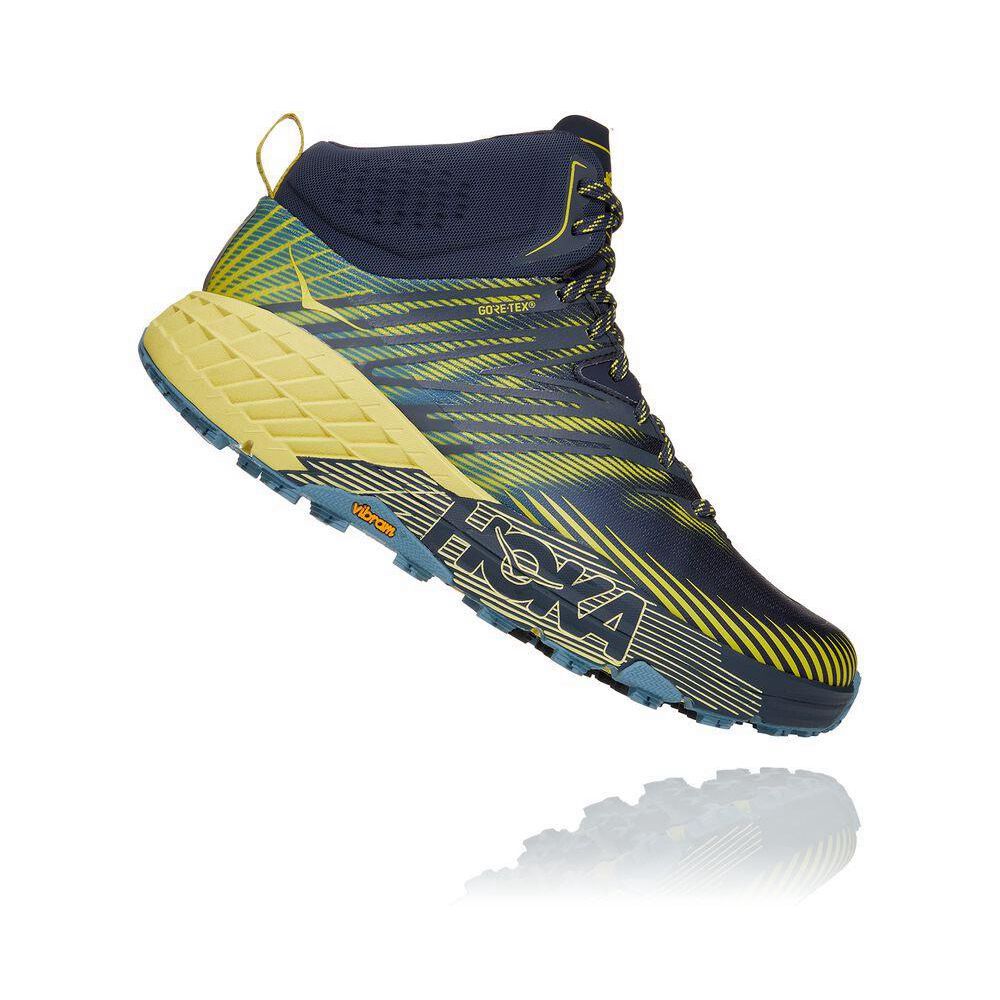 Hoka Speedgoat Mid-High 2 GTX Bleumarin Galbeni | 864207-KTP