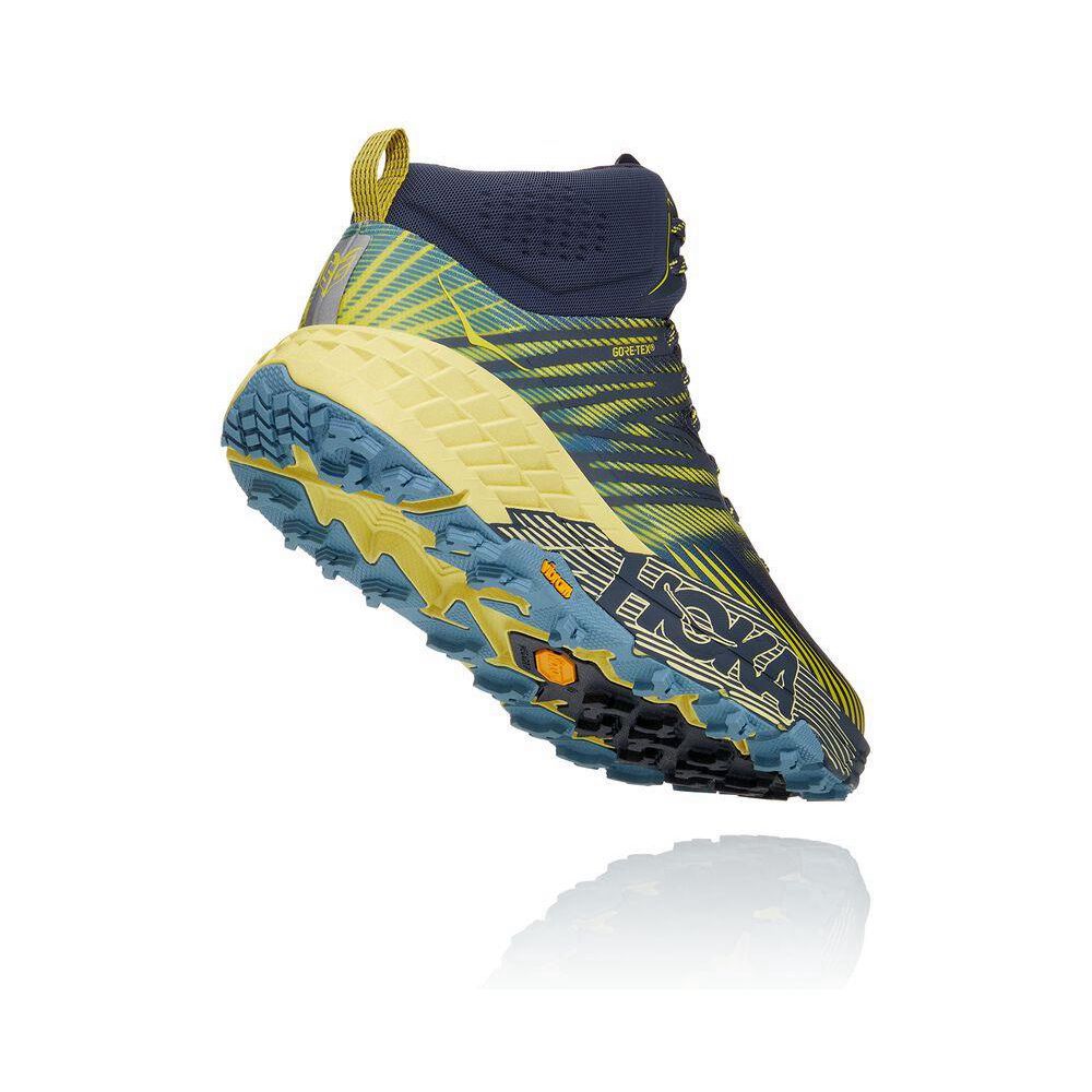 Hoka Speedgoat Mid-High 2 GTX Bleumarin Galbeni | 864207-KTP