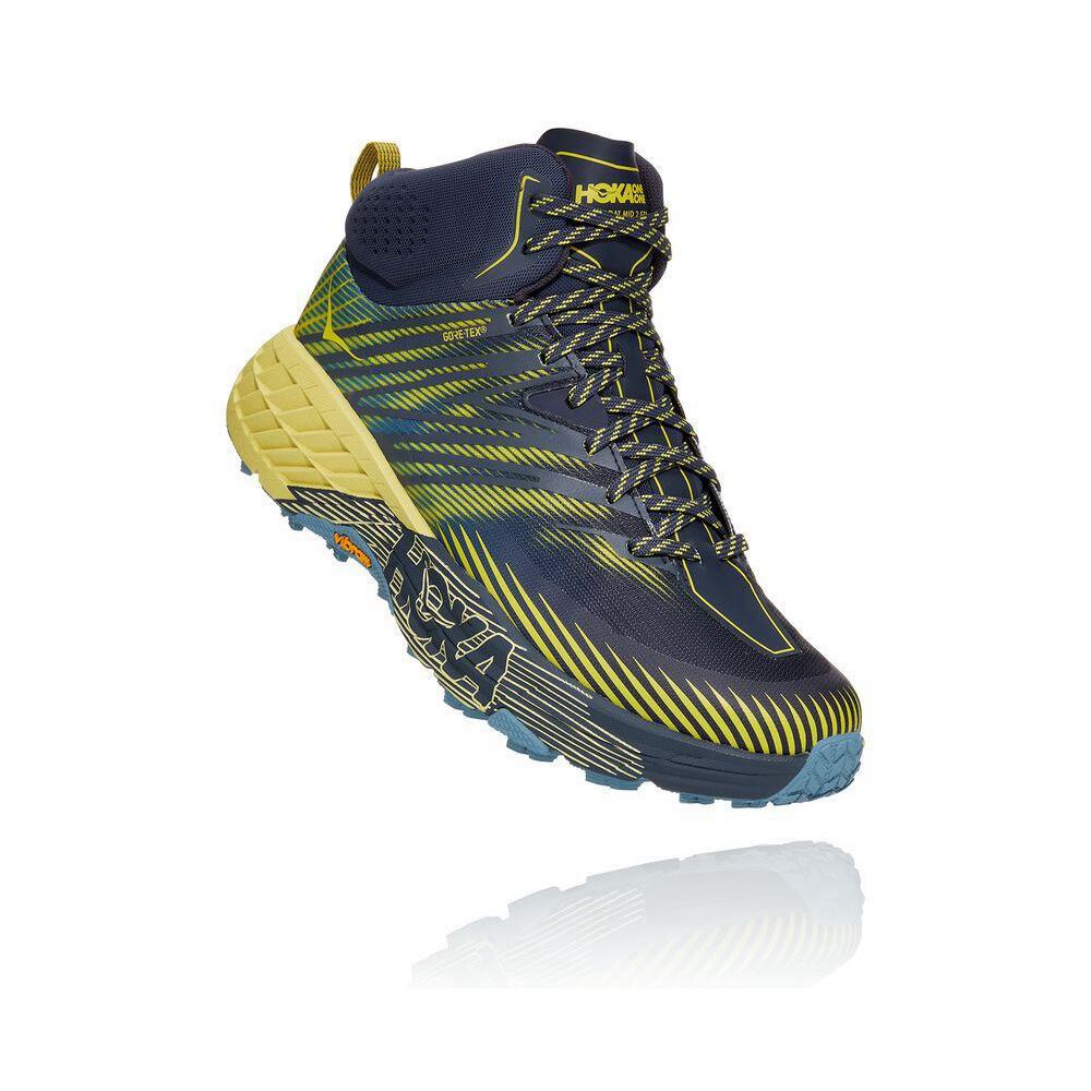 Hoka Speedgoat Mid-High 2 GTX Bleumarin Galbeni | 864207-KTP